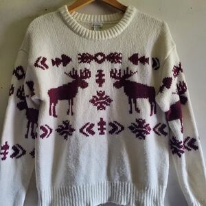 Sundance White Knit Sweater.